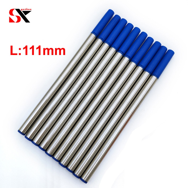 Yushun Brand Ballpoint Metal pen refills 10Pcs per Lot Office &amp; School Supplies Gel Pens Writing Metal Pen Neutral refill