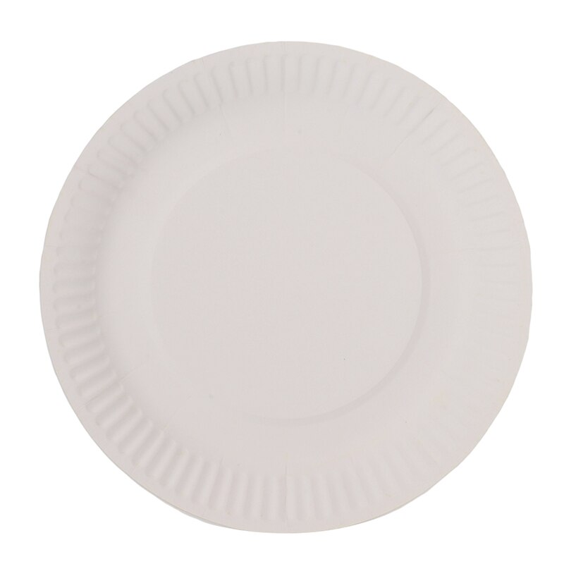 Party Paper Plate Dish Round Plates Party Supplies Disposable Plates Color Cardboard Art Painting Plate 10pcs/pack