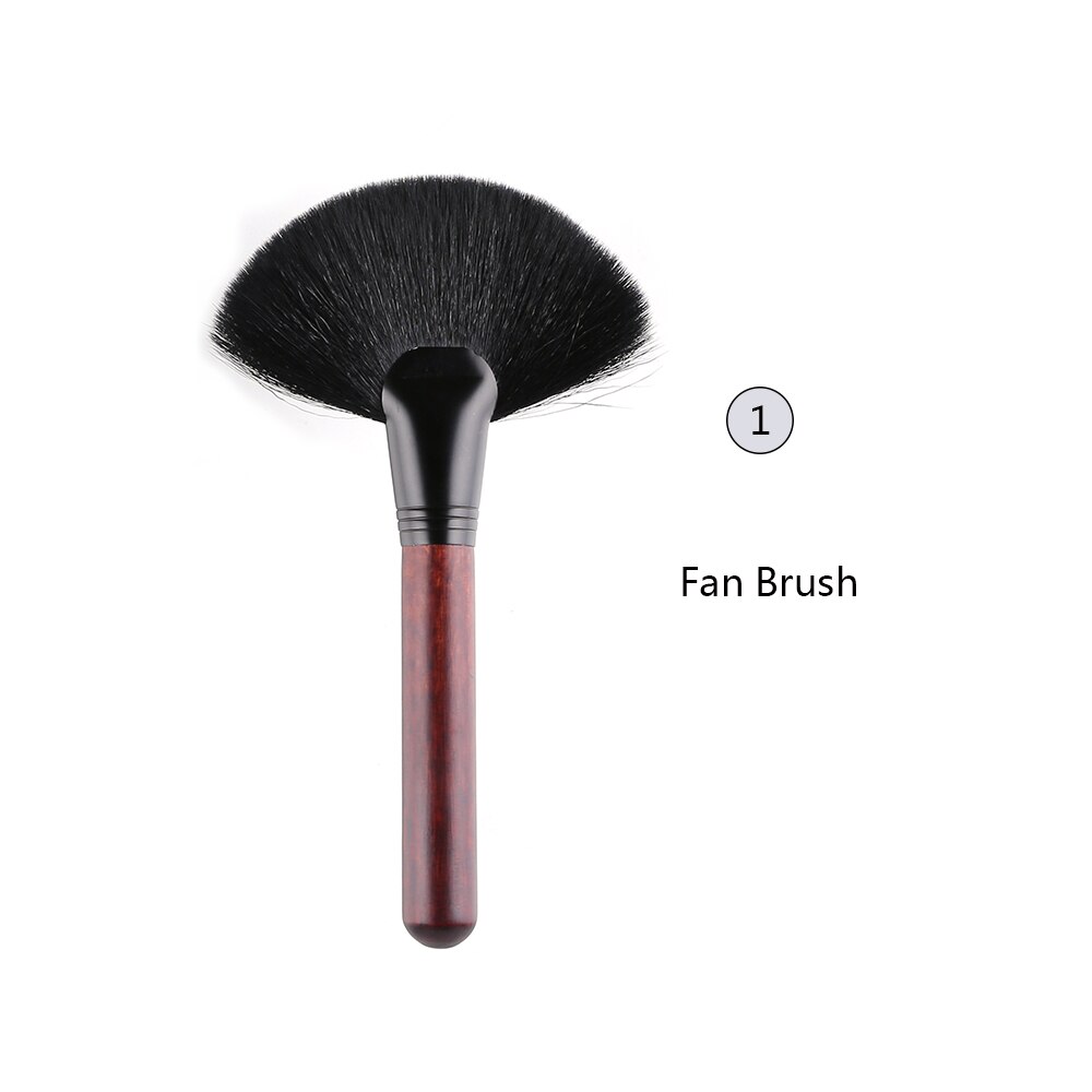 OVW Make Up Brush Cosmetics Face Set Natural Hair Foundation Powder Blush Contour Highlighter Blending: HM01