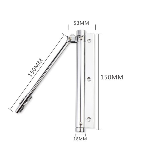 Deurdranger Enkele Lente Sterkte Verstelbare Opbouw Mini Automatische Sluiting Brandwerende Deur Hardware 15-30Kg