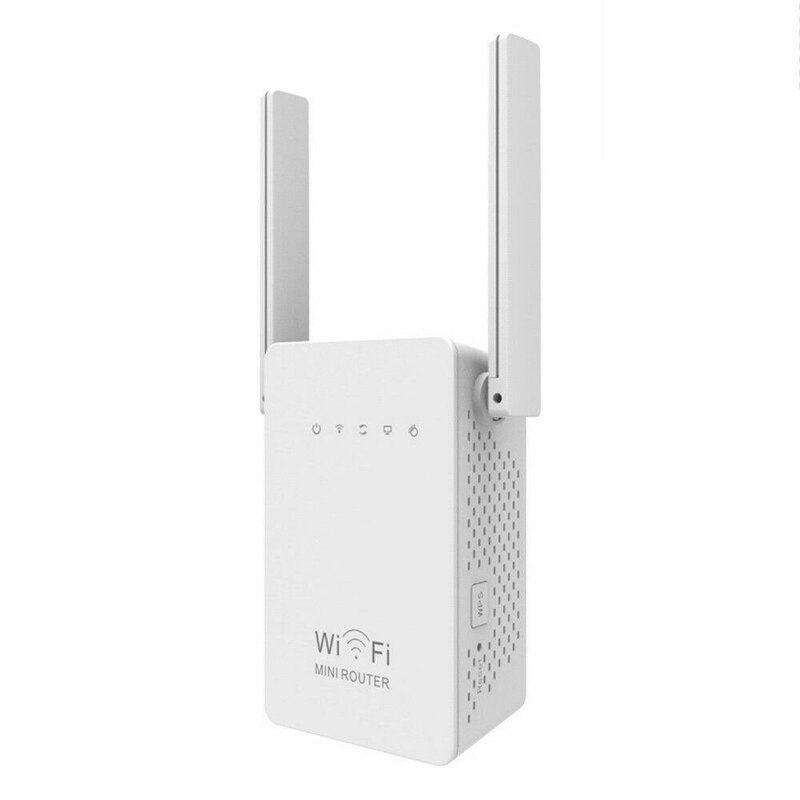 300Mbps WiFi Repeater Wireless-N Range Extender Wi-Fi Signal Booster Network Router 2.4G External Antennas US Plug: Default Title