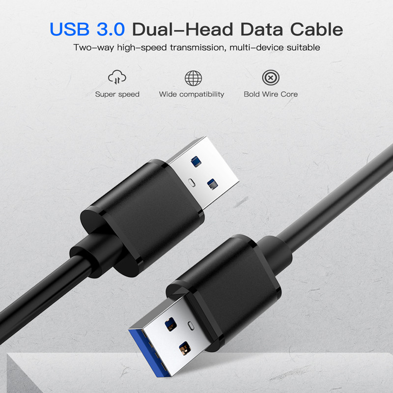 Usb 3.0 skjøteledning 5 gbps superhastighet dobbel type en hann til å skrive en mannlig datasynkroniseringskabel til radiator bærbar pc-skriver