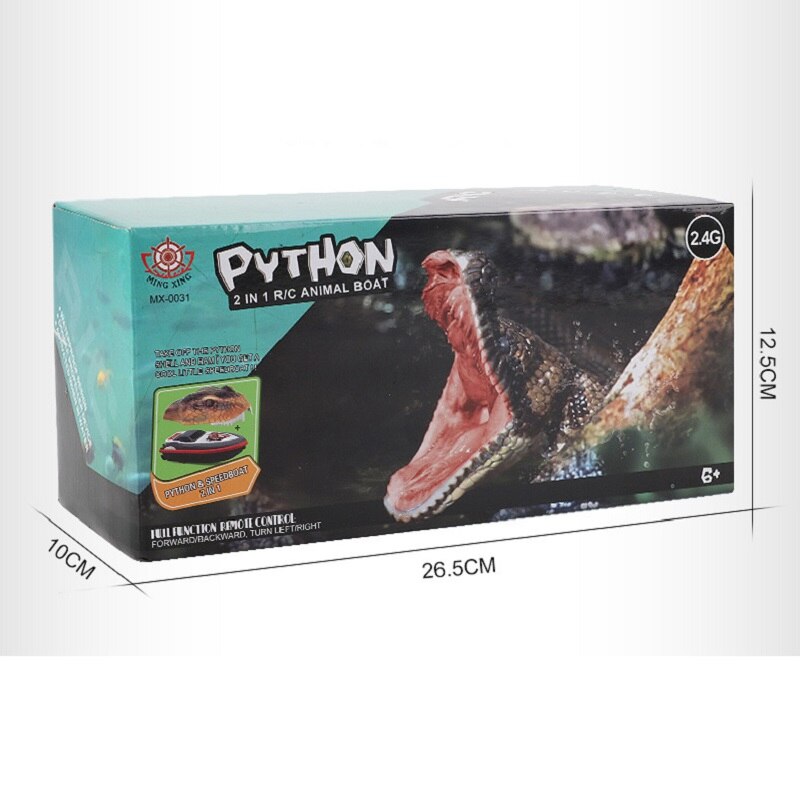 2 In 1 2.4G Afstandsbediening Rc Snake Boten Elektrische Dier Speedboot Simulatie Zomer Water Spoof Model Speelgoed voor Kinderen