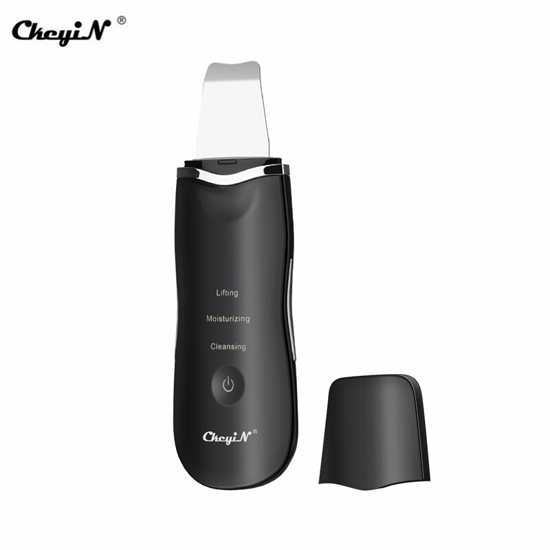 Usb opladning ultralyd hud peeling maskine hudorme fjernelse ansigtsbehandling sonic scrubber massager død hud remover porerens 35