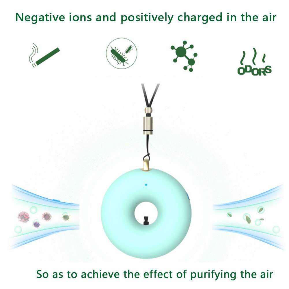 Praktische Hals Opknoping Luchtverfrisser Purifier Mini Usb Handsfree Negatieve Ion Air-Cleaner Huishoudelijke Auto Luchtreinigers