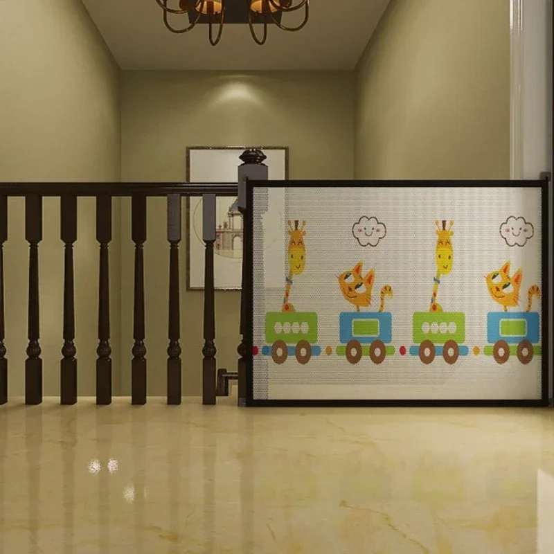 Pet Isolated Network Pet Dog Barrier Fences Stairs Gate Folding Breathable Mesh Playpen For Dog Safety Fence Baby Gate Fence