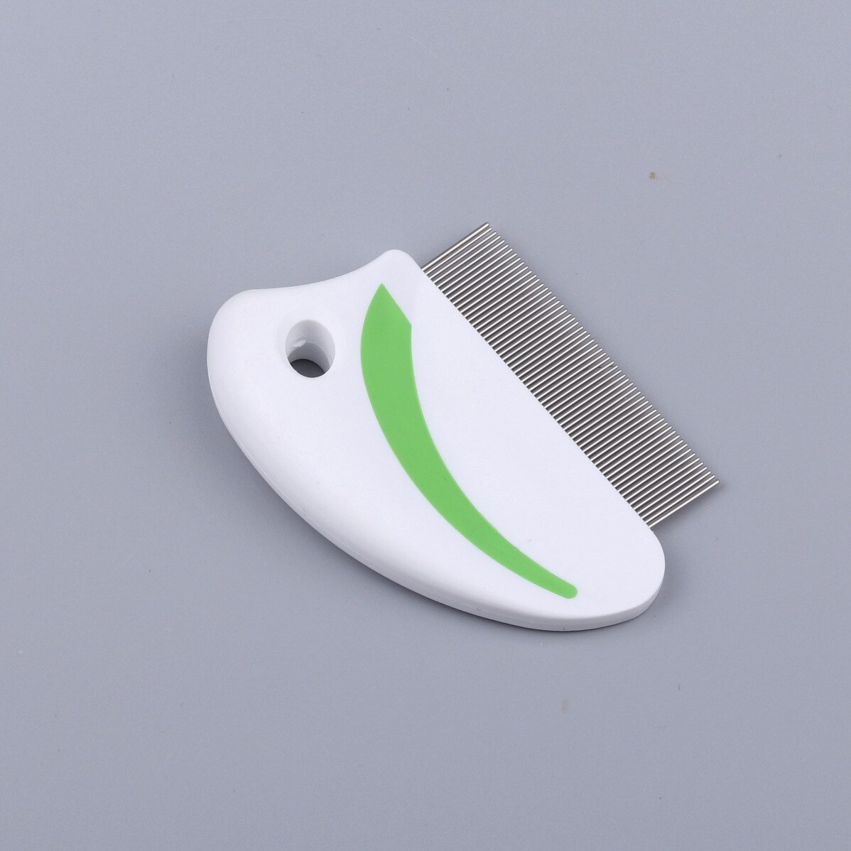 Peine para pulgas para mascotas, cepillo de acero inoxidable cómodo para el cuidado del cabello, desparasitante, pelo corto y largo