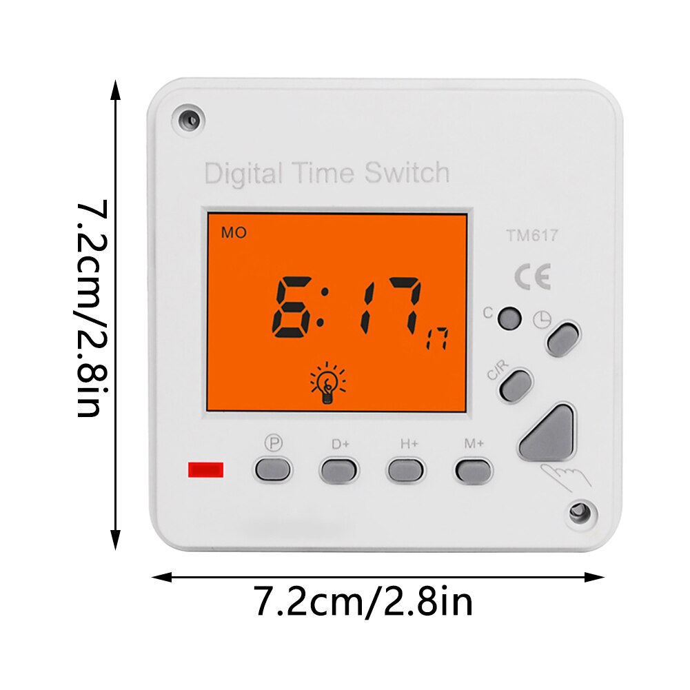 Digital Electronic Timer 220V Switch Timer Backlight LCD Display TM617-2 Smart Control For Household Appliance Lamp Neon Light