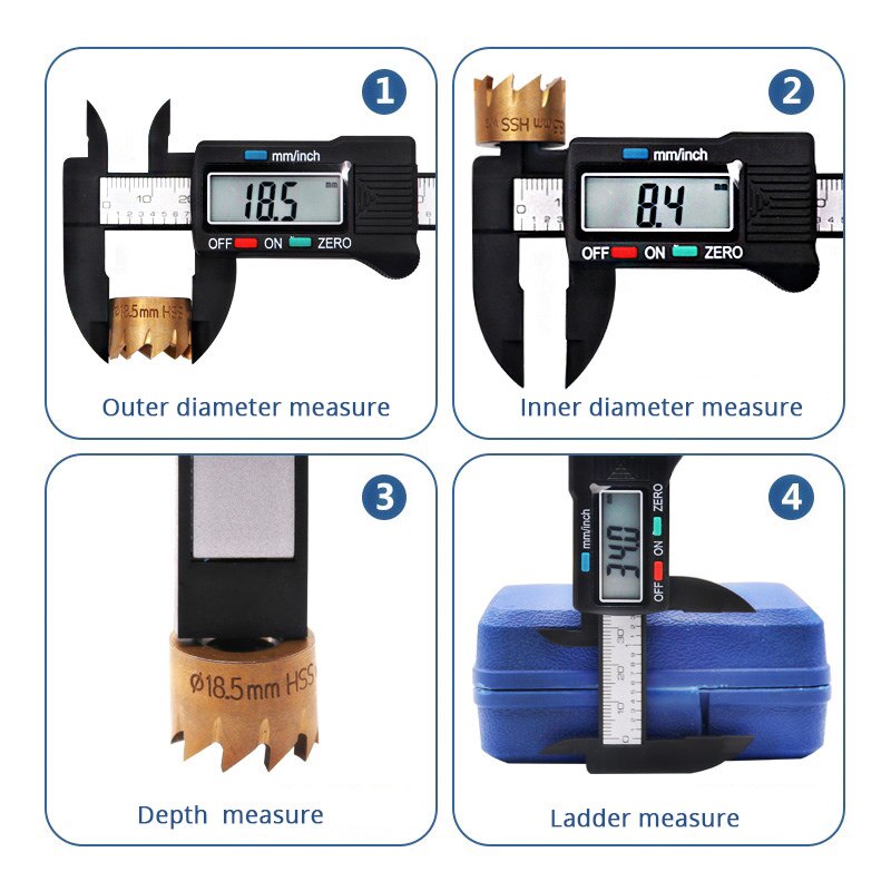 Pied à coulisse électronique numérique LCD 0-150mm, micromètre à Fiber de 6 pouces, outil de mesure précis, règle de paquimètre numérique