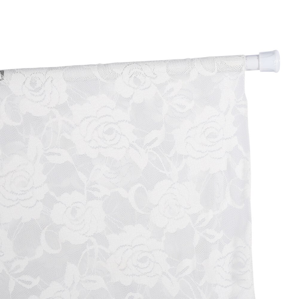 Multifunctional Adjutable 55-90cm Extendable Telescopic Shower Curtain Rod White Spring Tension Bath Curtains Pole Bathroom DIY