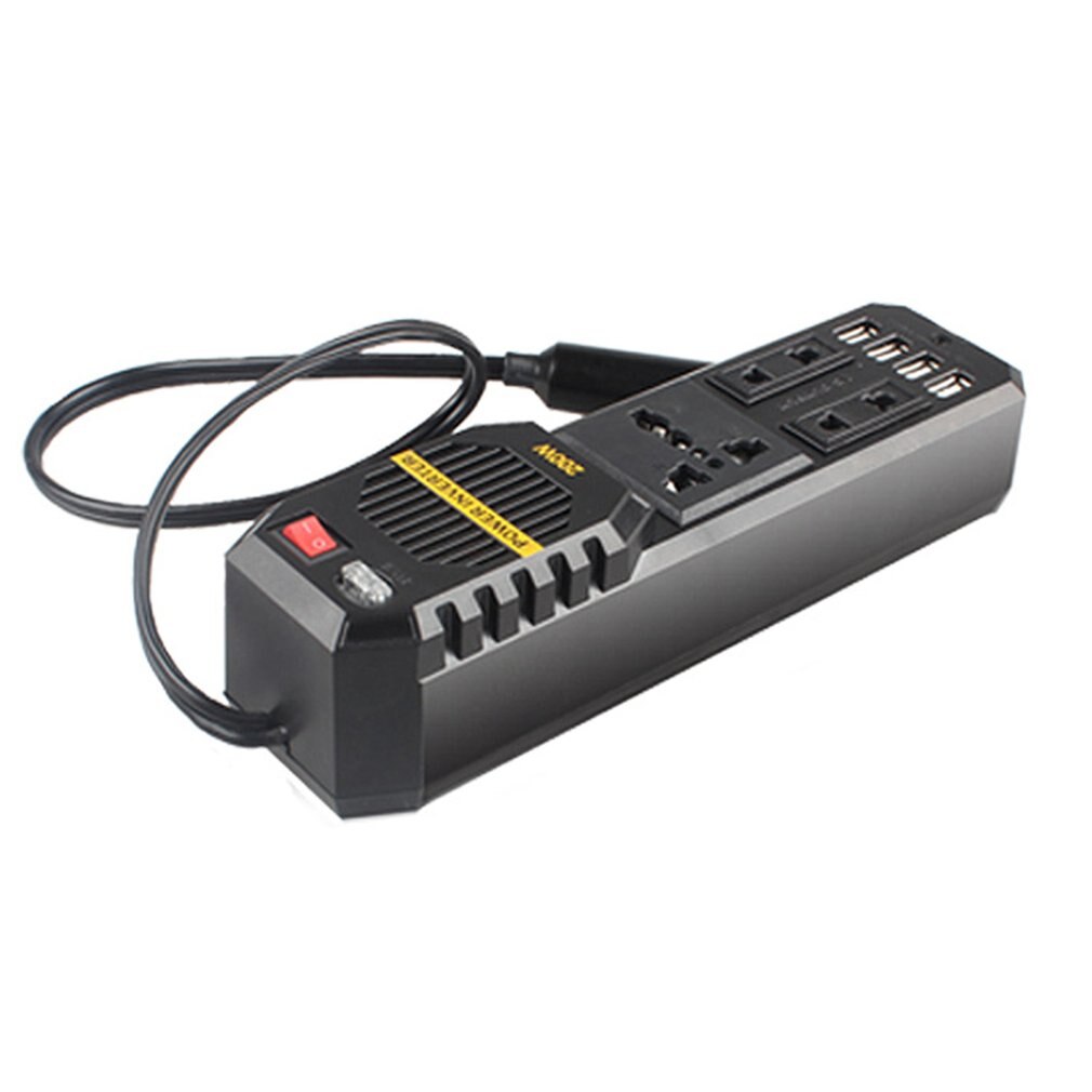 200W Mini Car Vehicle Inverter DC 12V to AC 220V USB Output High-power Power Inverter Small Car Special Edition