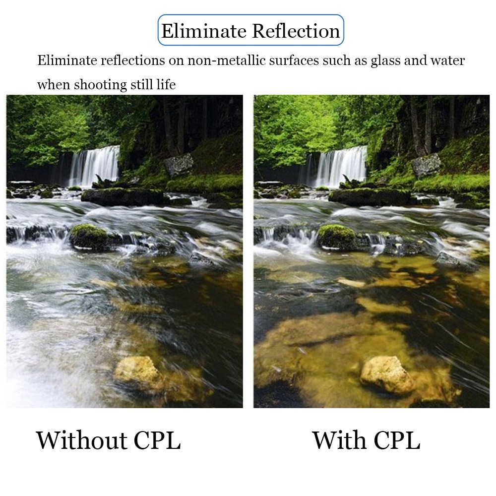 Zomei Original 37MM HD CPL Lens Glass Filter Cell Phone Camera Filter for iPhone cellphone universal filter + Clip