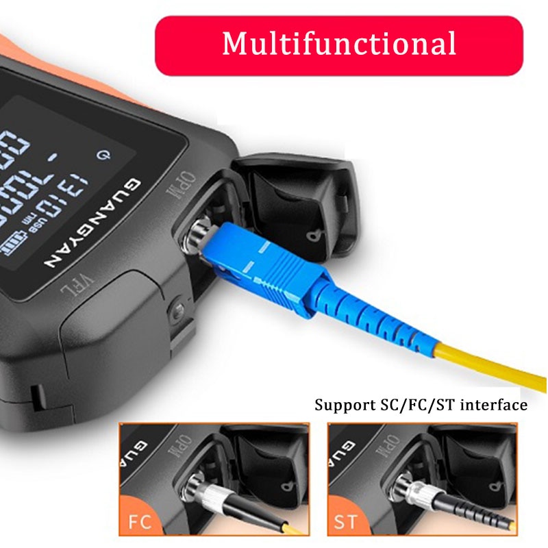 6 In 1 Multifunctionele Optische Power Meter Visual Fault Locator Netwerkkabel Test Glasvezel Tester 5Km 15Km Vfl