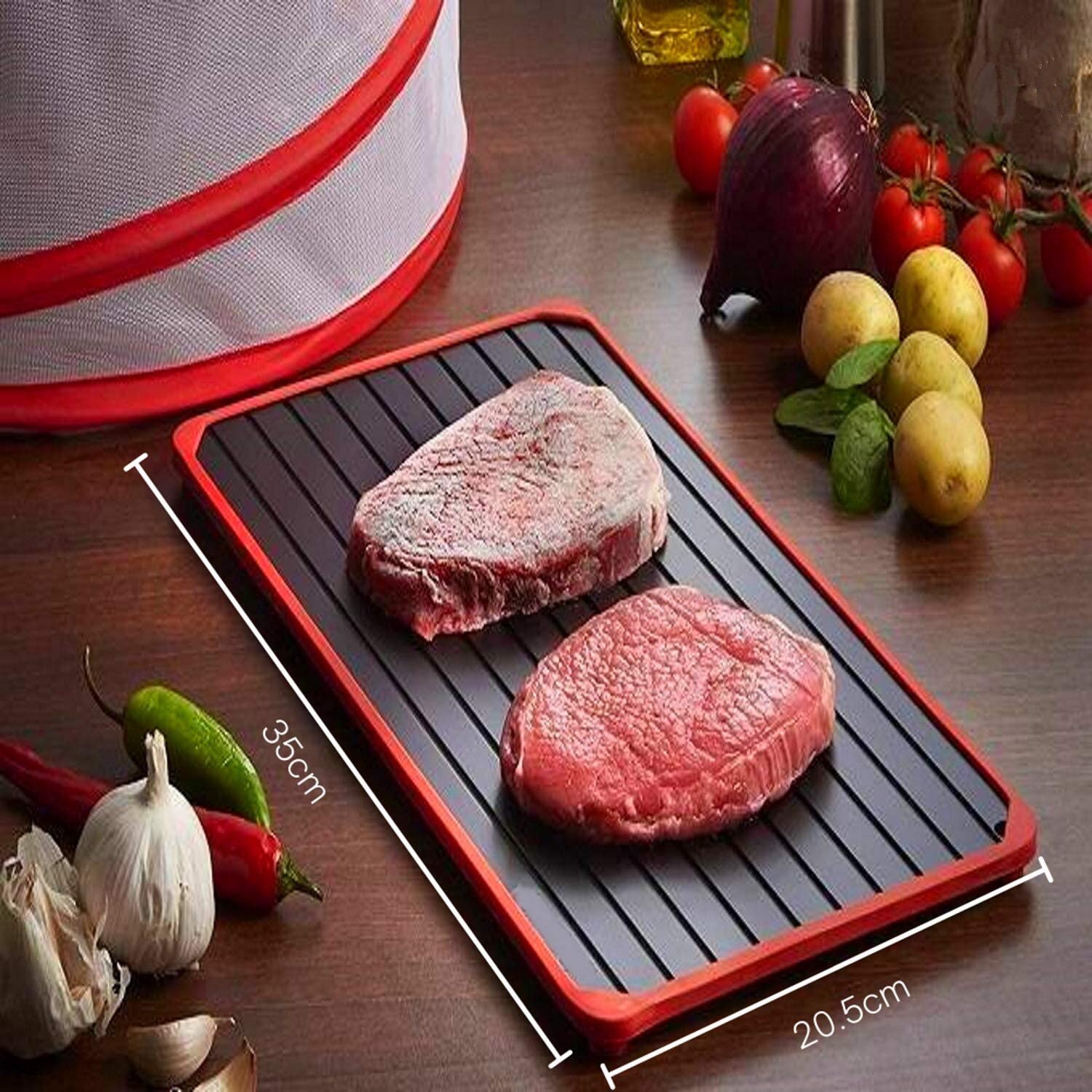 Fast Board for Defrosting Plate Thawing Tray for Frozen Meat Food Large Thaw Quick Defrost Tray Board Mat Pad Kitchen Tool