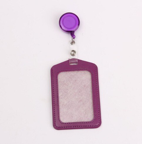 Manchon de carte verticale porte-Badge de carte de crédit longes étiquette de nom d'infirmière porte-Badge d'identification porte-carte accessoires d'infirmière: VIOLET