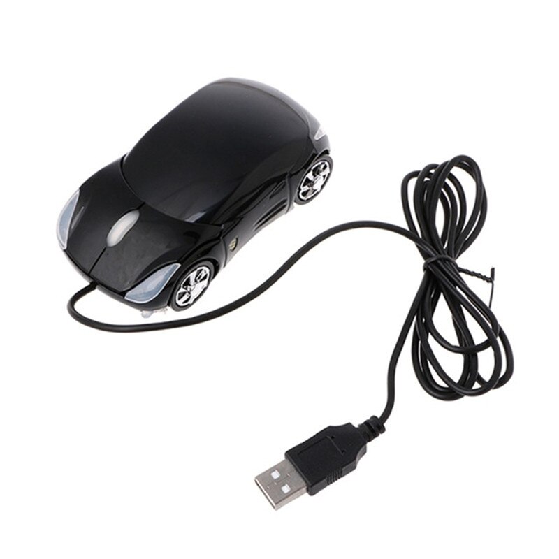 Wired USB Car Mouse 3D Car Shape USB Optical Mouse Gaming Mouse Mice For PC Laptop Computer: black