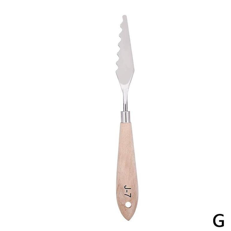1Pcs Professionele Staal Olieverf Paletmes Verf Spatel Palet Tool Mengen Schraper Art Tool: G