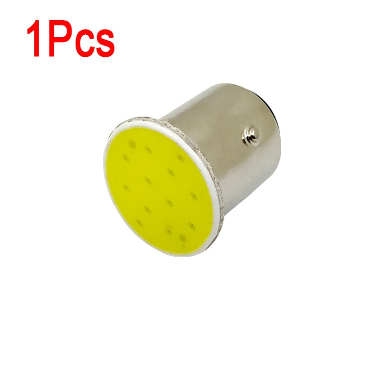 1x P21W 1156 BA15S P21W LED Turn Signal Bulb COB 12 chips Car Interior Light Parking Trailer Rear Turn Signal Lights 12v