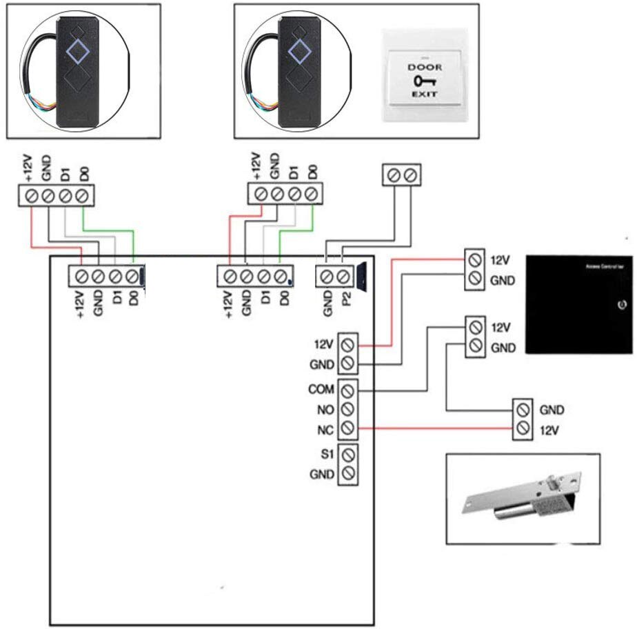 Waterproof 13.56Mhz 125khz Card Reader Wiegand 26 34 Card Reader LED Indicators Security RFID EM ID Card Access Control Reader