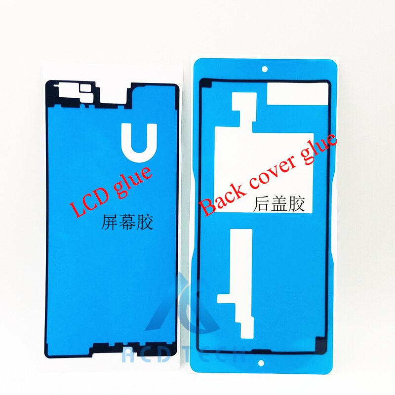 Me dote Para SONY Xperia M5 M5Dual E5603 E5606 E5653 frente Screen Display LCD + Tampa Traseira Fita Adesiva À Prova D' Água adesivo: Front And Back