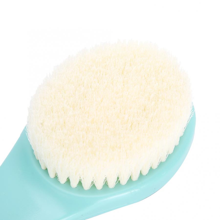 38 Cm Lange Handvat Baden Douche Zachte Borstel Massage Voor Volwassen Baby Groen