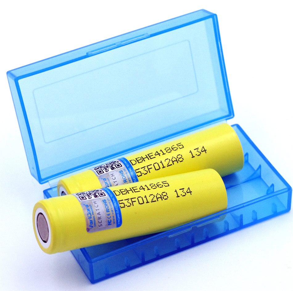 Varicore Originele HE4 18650 Oplaadbare Li-Ion Batterij 3.6V 2500 Mah Batterij Kan Houden + Opbergdoos
