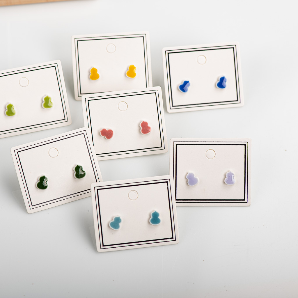 Prachtige Cartoon Multicolor Keramische Oorbellen # LY315 Accessoires Barato Oorbellen Ontmoette Kraaltjes Сережки Аниме