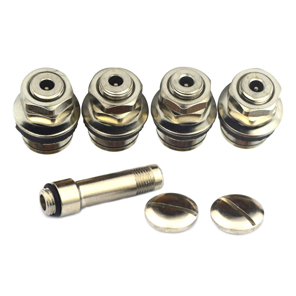 4pcs Flush Mount Chrome Car Tyre Tire Valve Stems High Pressure Bolt in Metal Wheel Scooter Valve Stem