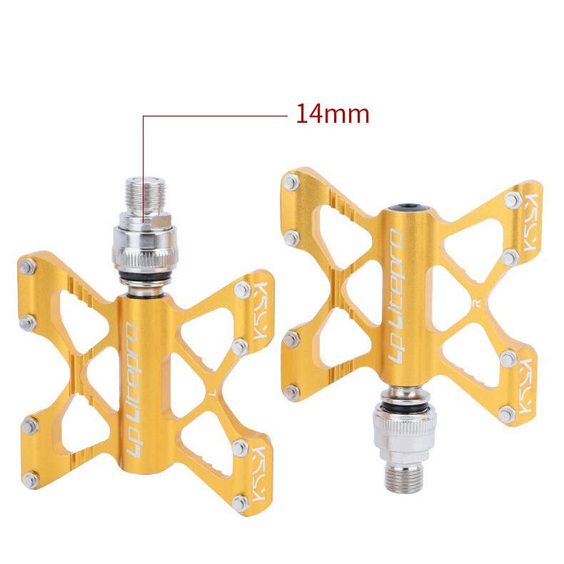 LP Litepro K5 Fahrrad schnell Freisetzung QR Pedal MTB Lagerbier Pedale Falten Straße Fahrrad Antislip extra Große Größe für Mann große Fuß