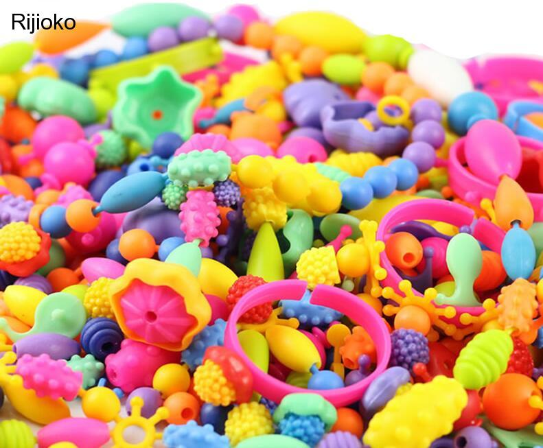Diy juguetes de las niñas la creatividad costura manualidades niños pulseras de joyería hecha a mano Kit a la de juguete de