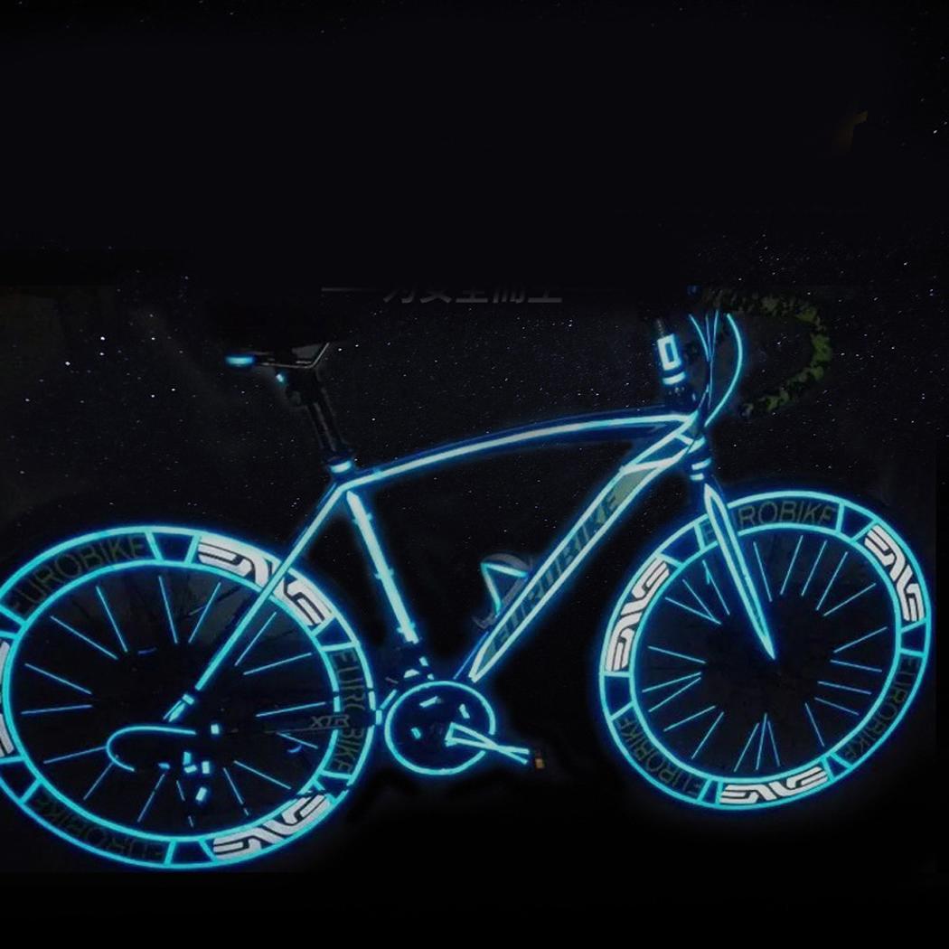 Fiets Sticker DIY Reflecterende Stickers Reflector Veiligheid Waarschuwing Velg Decal