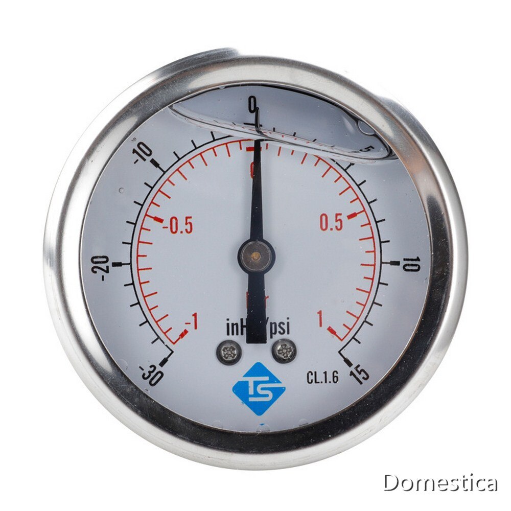 Y60 Axial Oil Injection Vacuum Pressure Barometer Hydraulic Pressure Gauge -1-0 Bar -1-1Bar -1-2 Bar Stainless Tool