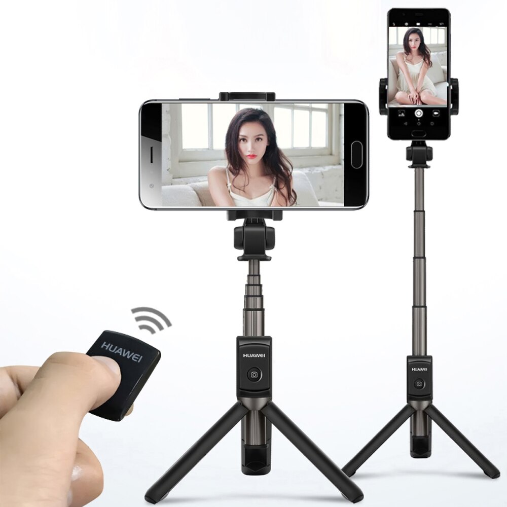 Huawei 3 em 1 vara sem fio bluetooth selfie para iphone android dobrável handheld monopod obturador remoto extensível mini tripé