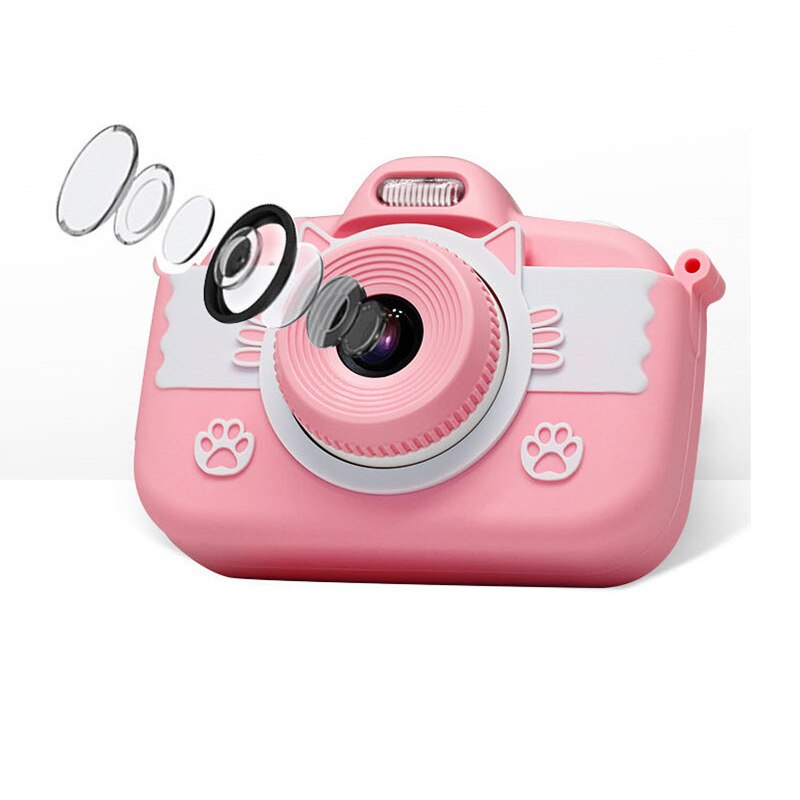 Leuke Foto Camera Voor Kinderen Speelgoed Voor Meisjes Jongens Kids Camera 3.0 "Touch Screen Dual Lens Mini Digitale Camera