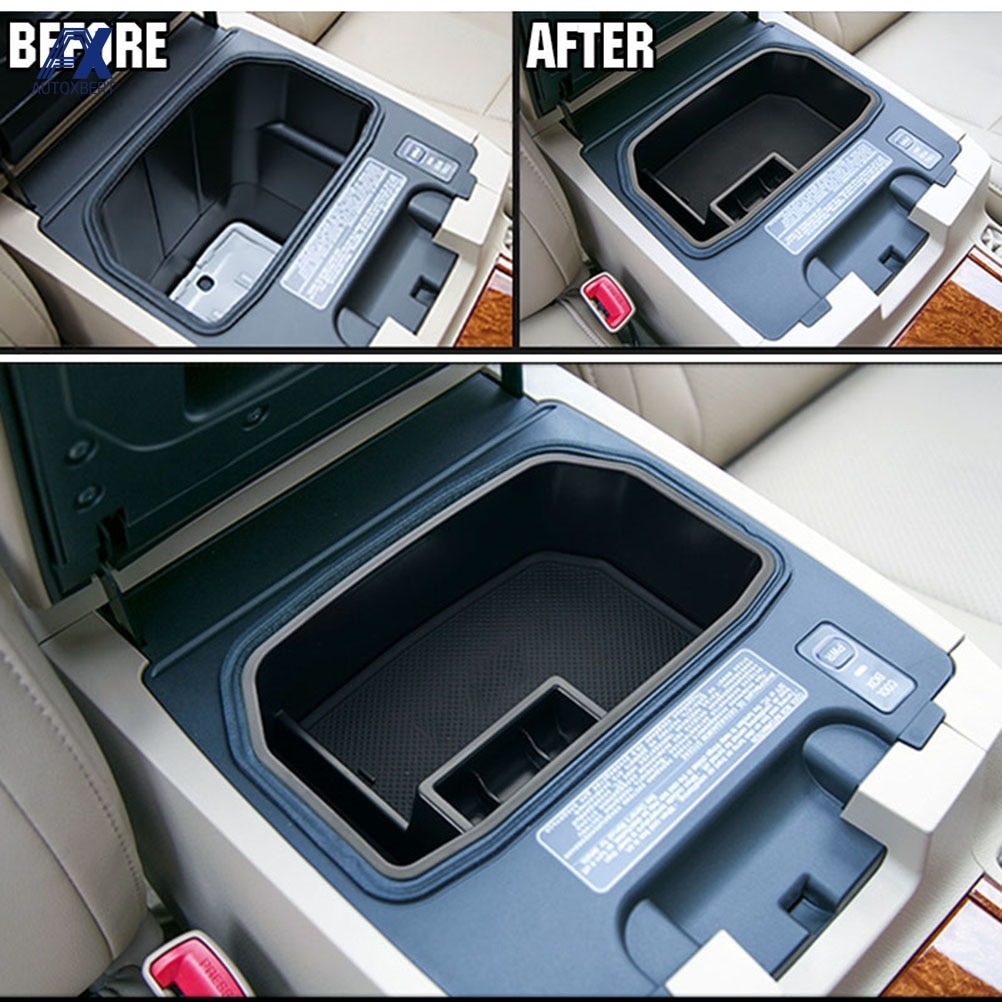 For Toyota Land Cruiser Fj200 Lc200 Lexus Lx570 Armrest Storage Box Center Console Organizer