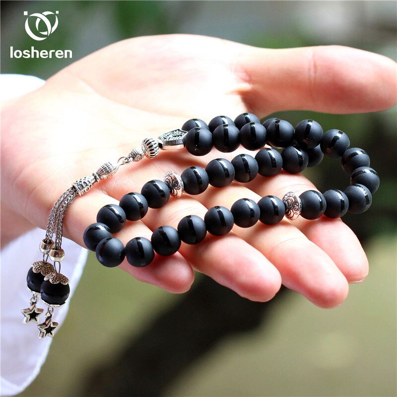 Losheren Rozenkrans 33 Moslim Armbanden Tasbih Eid Voor Man Islam Gebed Kralen Man Misbaha Islamitische Sieraden