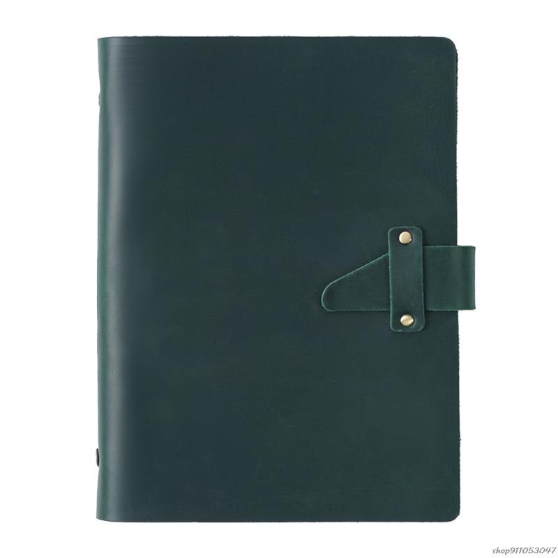 A5 Leather Journal Notepad Closure 6 Ring Binder Personal Diary Loose Leaf Notebook Travel Business for Adult Teen: Coffee