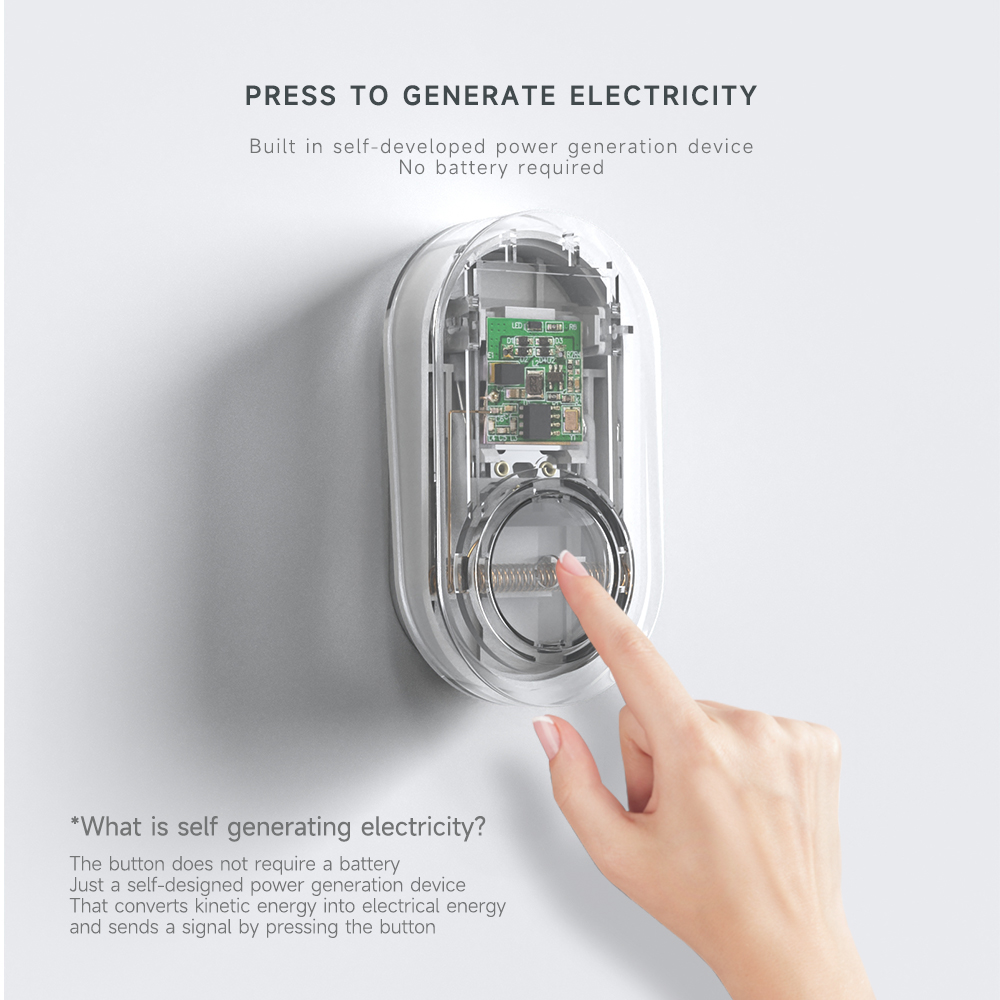 Timbre electrónico de puerta delantera de 220v, tarjetas pcb inalámbricas, cascabel, resistente al agua, timbre de generación de energía para habitación de hotel y hogar