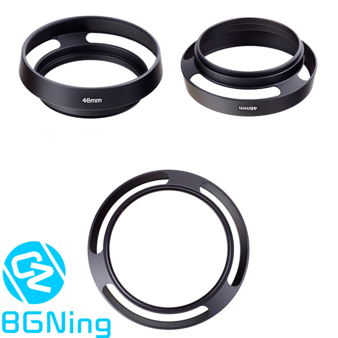 BGNing Aluminium 37mm Objektiv Hohl Haube Für Leica SLR Kameras 39mm 49mm 52 mm 55mm 58mm Objektiv Kappe Universal- Hülle Schwarz