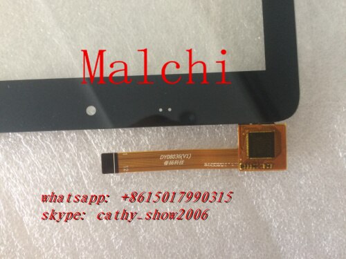 8 "DY08036(V1) DY08026(V2) panneau d'écran tactile capacitif réparation pièces de rechange numériseur capteur de panneau externe