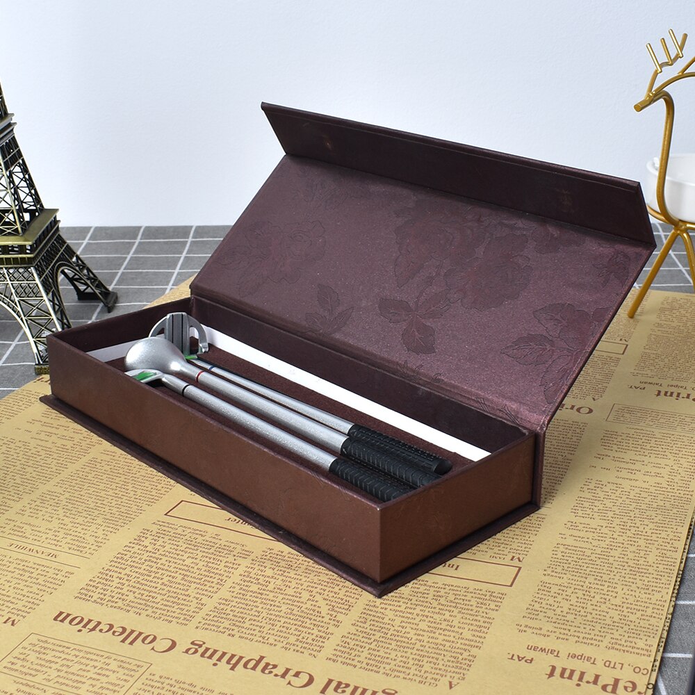 Golf Club Pen Set with Pen Mini Desktop Putting Green Office Desk Decoration Unique Novelty Funny Golf for Adults Men Dad