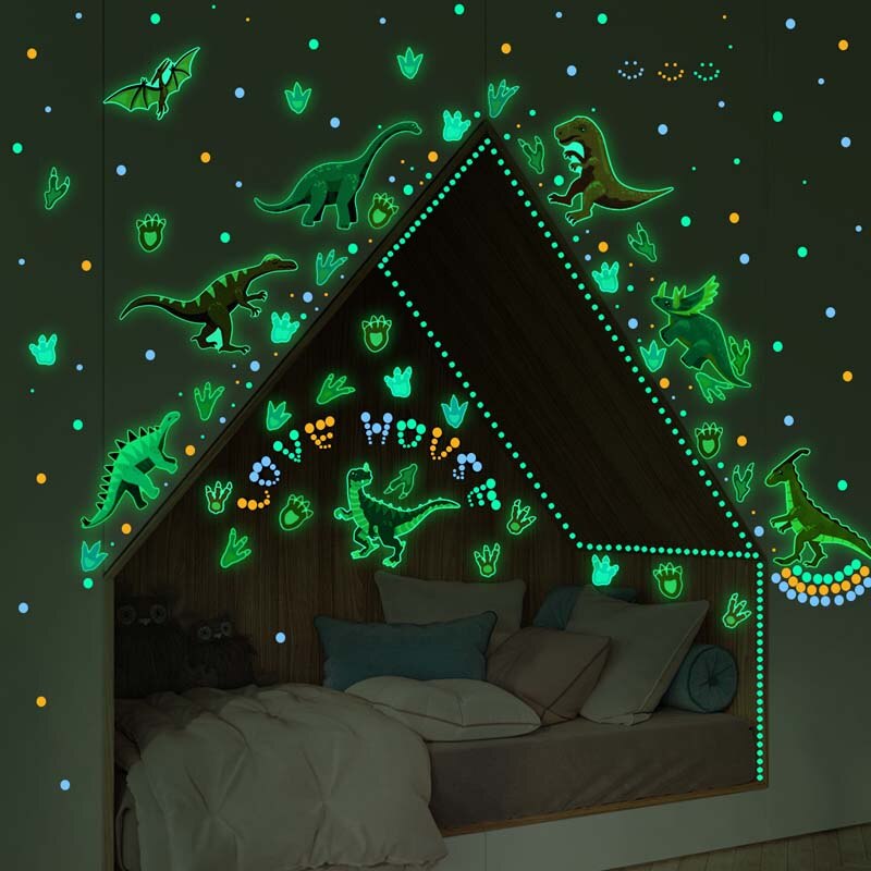 1265pcs PVC Luminous Sticker Home Decorative Glow Wall Sticker for Children's Bedroom Luminous In Dark Night Fluorescent Sticker