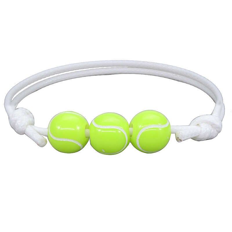 Nueva pulsera de béisbol de baloncesto, línea de cera tejida, pulsera de tenis y Rugby, joyería deportiva para niños y niñas BR1001: Oro oscuro
