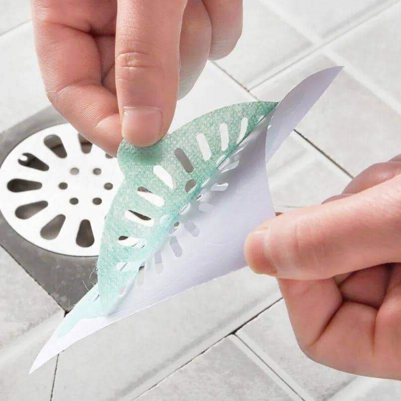 50PCS Universal Disposable Sink Filter One-time floor drain sticker Portable Drain Outlet Filter Hair Floor Floor Drain Stickers
