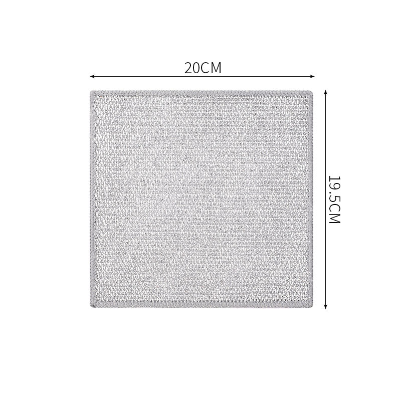 Paño de limpieza de cocina, trapo de limpieza de alambre de acero reutilizable, sartenes, estufa, eliminación de óxido, paño de limpieza mágico, herramientas de limpieza