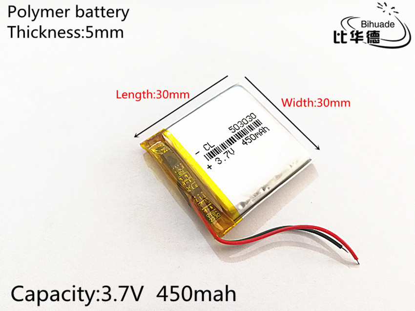 3.7 V 450 mAh 503030 Lithium Polymer LiPo Oplaadbare Batterij ion cellen Voor Mp3 Mp4 Mp5 DIY PAD DVD E-Book bluetooth headset