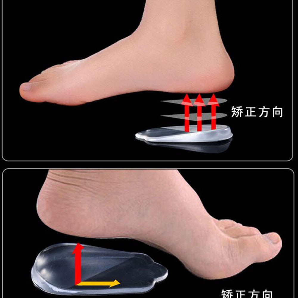 1 Pair Silicone Gel orthopedic Insoles Back Pad Heel Cup for Calcaneal Pain Health Feet Care Support spur feet cushion pads