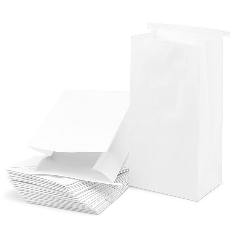 Bolsas para vómitos, bolsas de papel desechables de viaje, de la mañana para mareos y mugre, bolsa de vómito, color blanco, , 50 Uds.
