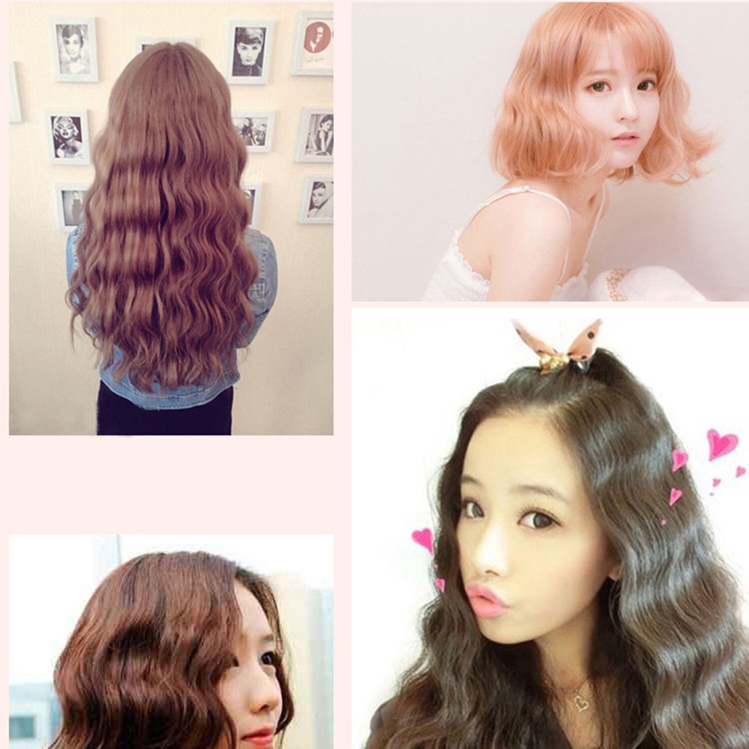 Curling Iron Three Tube Hair Curler Large Curlers Iron Big Wave Wand Ceramic Triple Barrel Curlers Corrugation For Hair