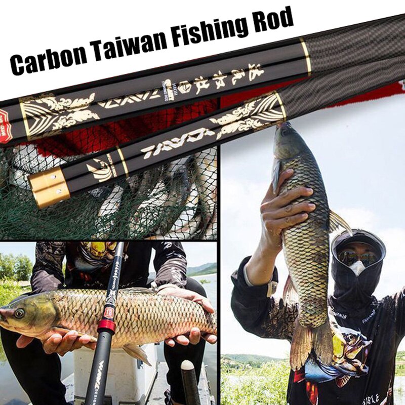 Japan Imported Carbon Fishing rod, 19-Tune 28-Tune Hard-Tune Crucian Carp Fishing Rod Carbon Fiber Fishing Rod
